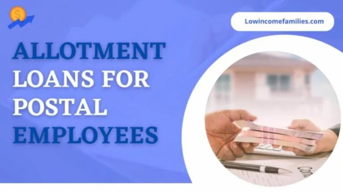 Allotment loans for postal employees no credit check