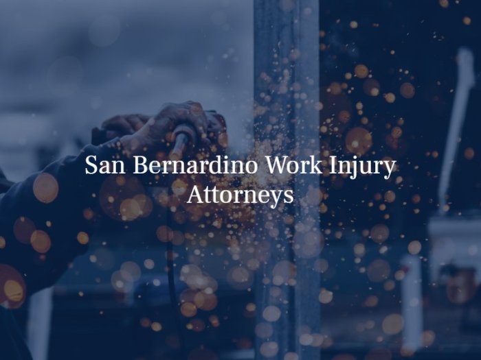 San bernardino injury personal case do have